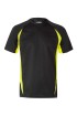 CAMISETA TÉCNICA BICOLOR NEGRO/NARANJA FLÚOR